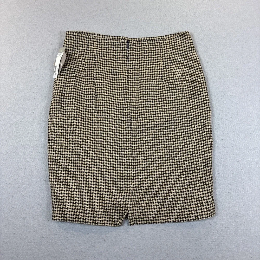Jones New York Plaid High Waisted Pencil Skirt Lined 100% Rayon Women 14 Y2K NWT